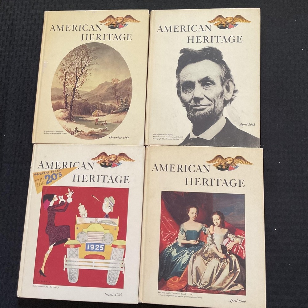 Vintage American Heritage Magazine Lot‎ 1964-1966 Illustrated History Hardcover